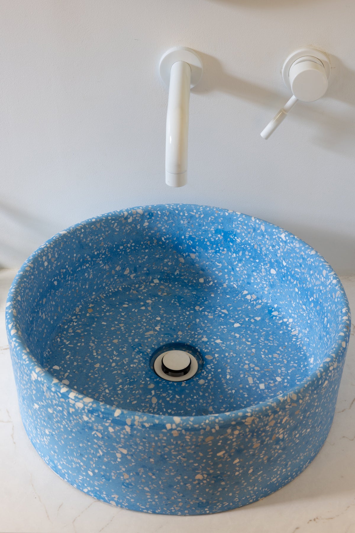 Bondi Dazzling Blue MMC Terrazzo Vessel Basin