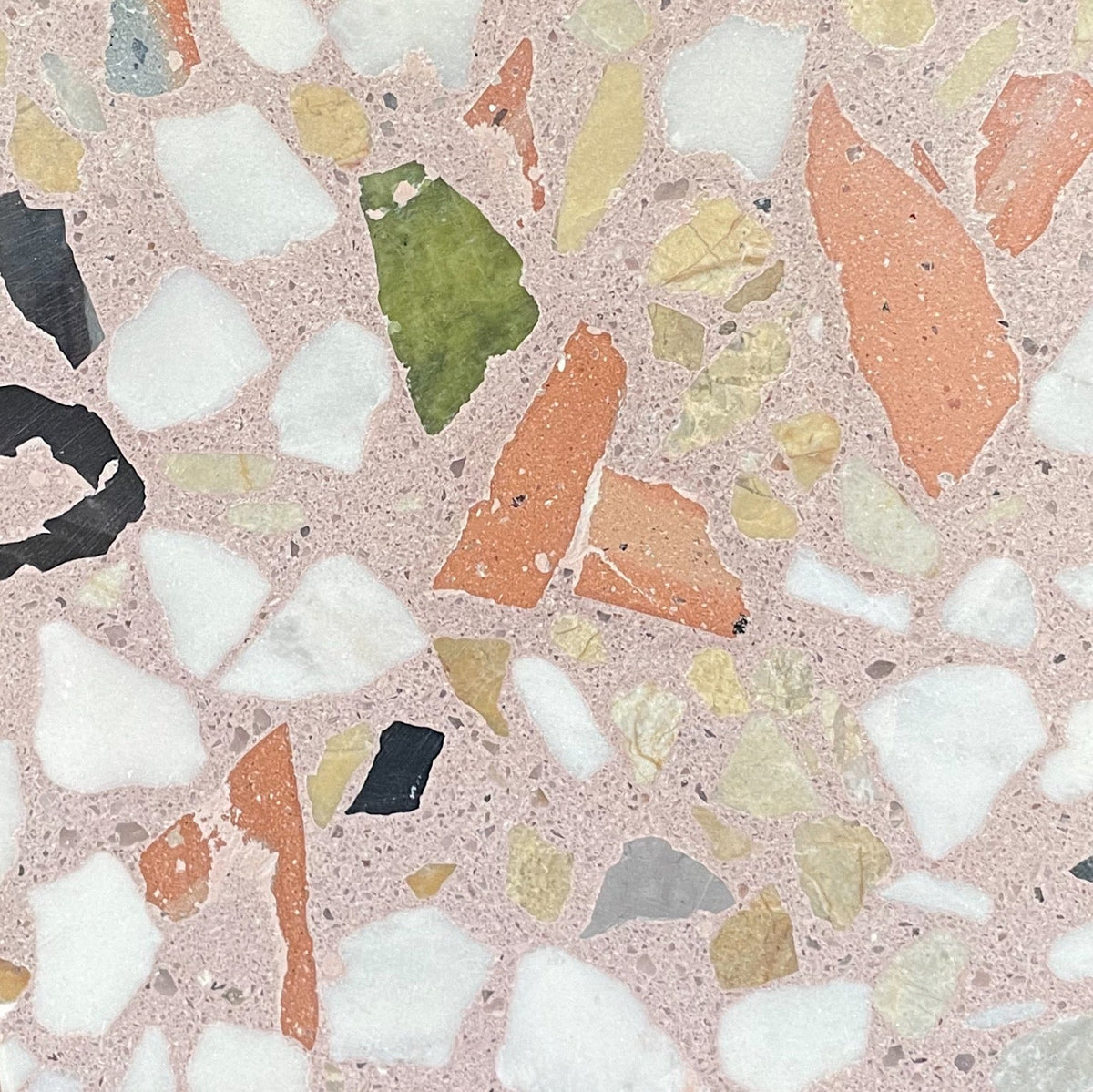 Venice Large Millennial Pink Pomelo Mix Terrazzo Tile