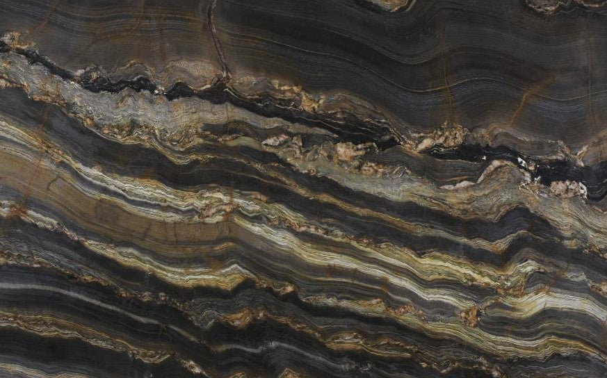Nero Wood Leathered Quartzite 3CM