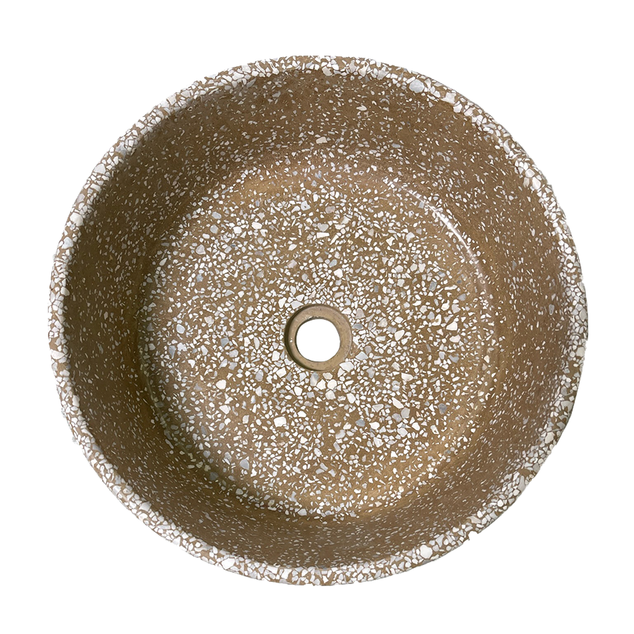 Bondi Olive MMC Terrazzo Vessel Basin