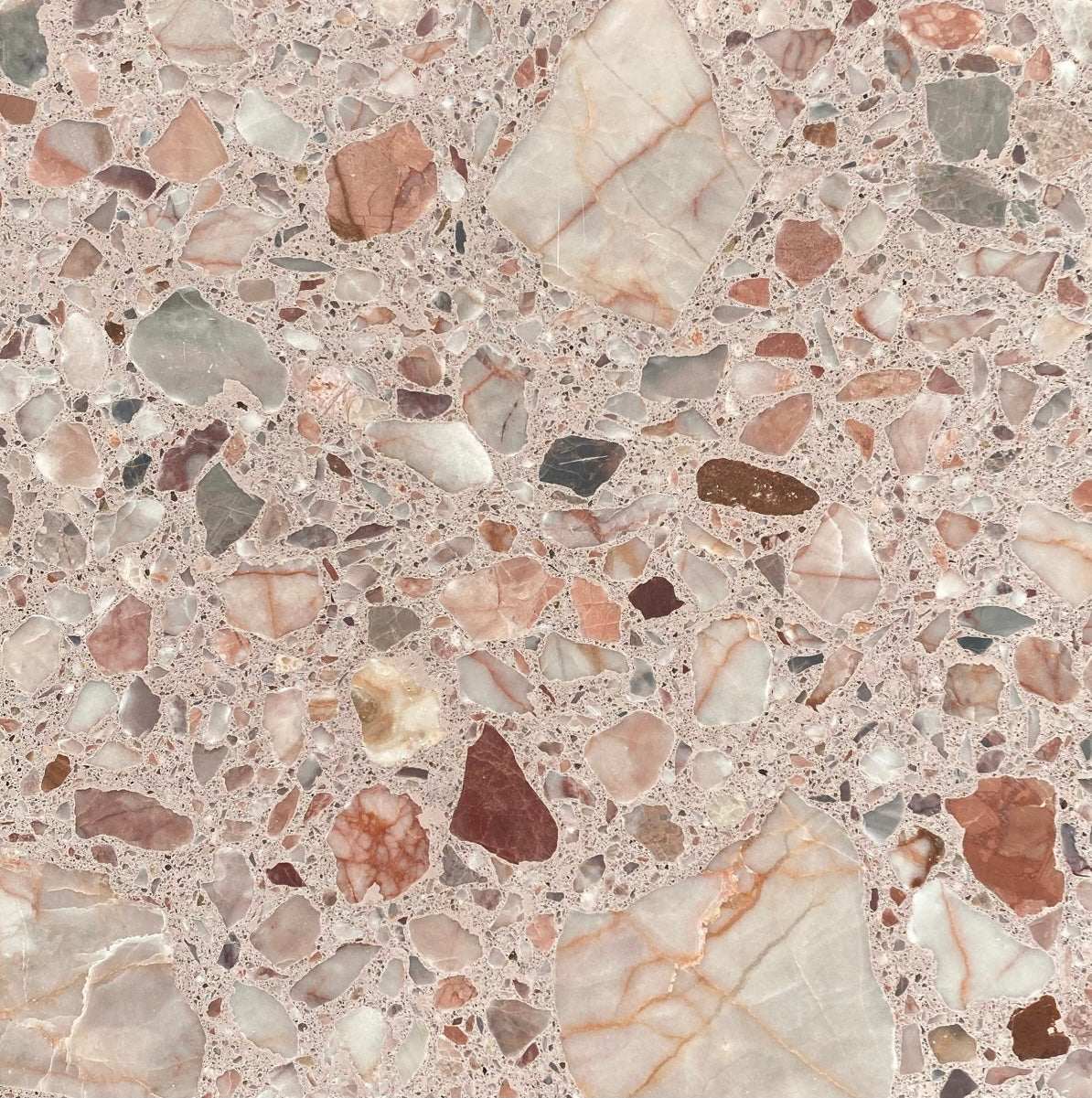 Pacifica Slice Pink Sl XLPC Terrazzo Slab 3CM