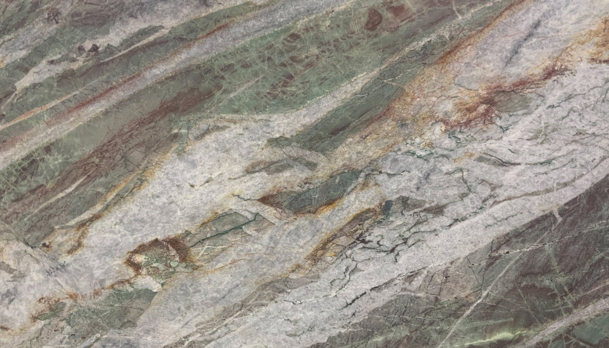 Green Star Multicolor Leathered Quartzite 2CM slab